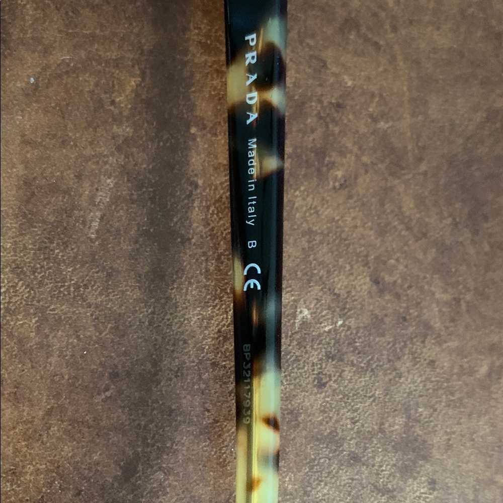 Prada Tortoise Pattern Round Frame Glasses - Brow… - image 2